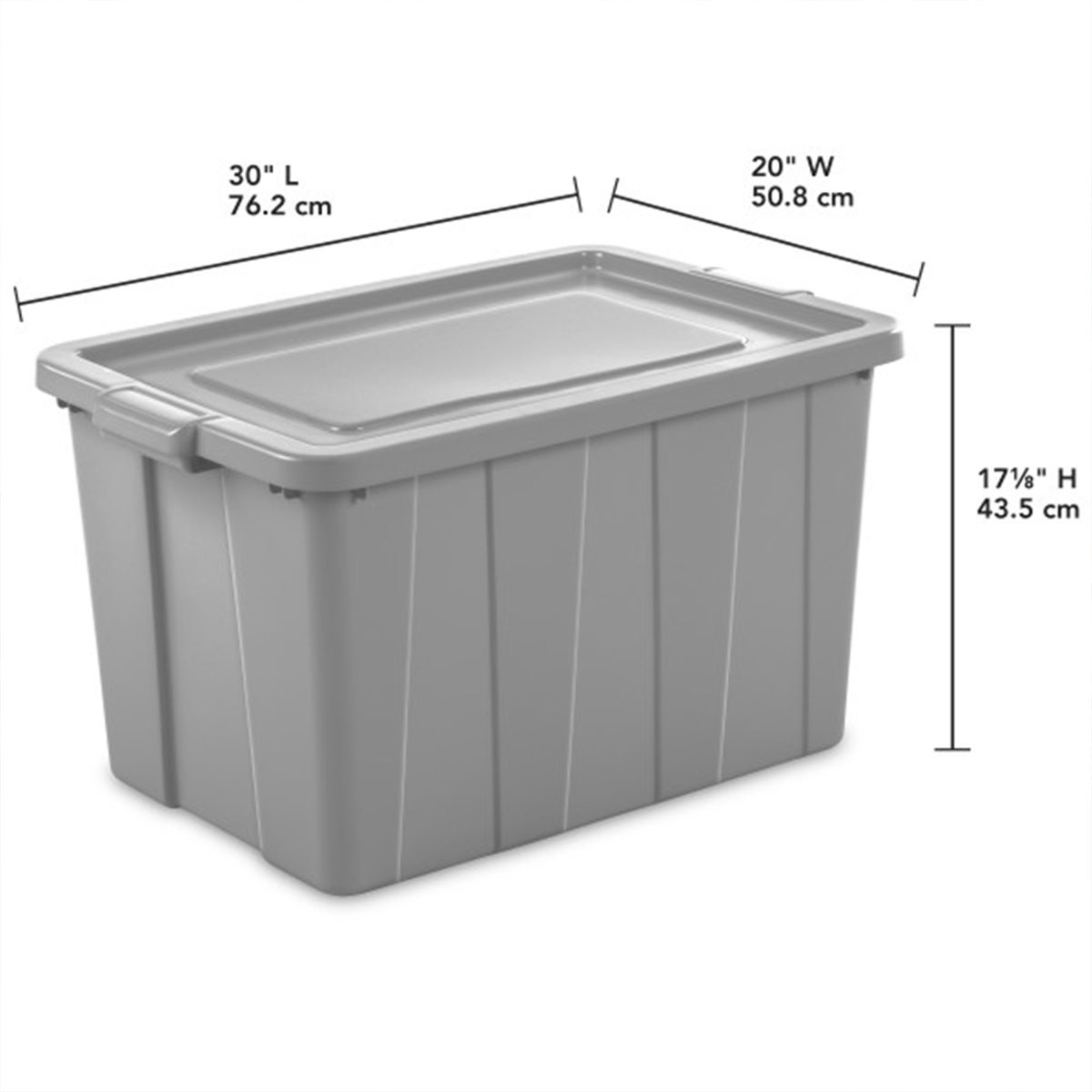 Plastic Storage Tote Container Bin with Lid